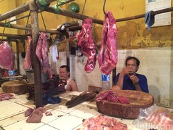Pedagang Pasar Ini Tak Mau Jual Daging Kerbau