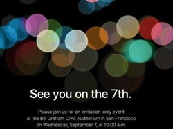 Resmi! Apple Sebar Undangan Peluncuran iPhone 7