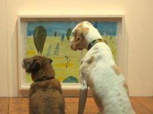 Ajaib! Ada Pameran Seni Tapi Khusus untuk Anjing