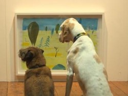 Ajaib! Ada Pameran Seni Tapi Khusus untuk Anjing