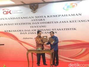 Kerja Sama Statistik, OJK dan BPS Teken MoU