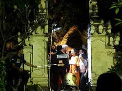 Begini Proses Rekonstruksi Bule Bunuh Polisi di Pantai Legian