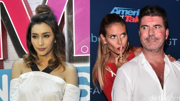 Hot Photo Highlight: Rambut Cepol Tyas Mirasih Sampai Heidi Klum Cium Simon Cowell