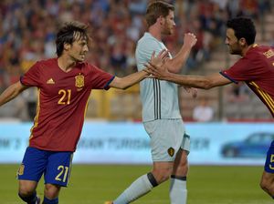 Dua Gol Silva Bawa Spanyol Tekuk Belgia