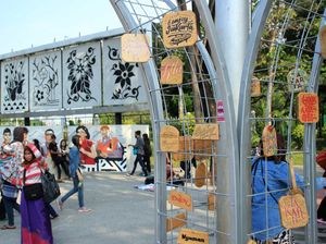 Potret Taman Pandang Istana yang Unik di Jakarta