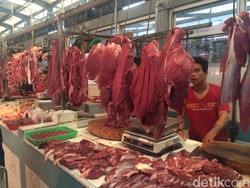 Belum Ada Daging Kerbau Impor di Pasar Cipete