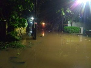 Pasukan Biru Datang, Banjir di Kemang Berangsur Surut