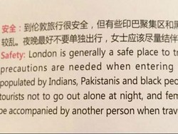 Artikel Rasis tentang London di Majalah Air China