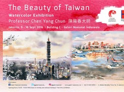 Puluhan Lukisan Cat Air dari Taiwan Dipamerkan di Galeri Nasional Indonesia