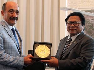 Oesman Sapta Bertemu Menteri Kebudayaan dan Pariwisata Azerbaijan