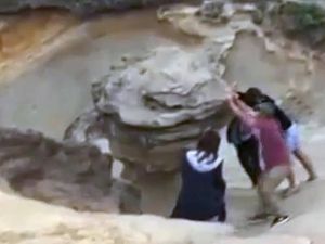 Parah! Turis Rusak Batu Bersejarah Berumur 18 Juta Tahun di AS