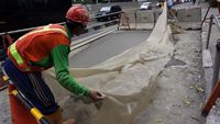 Perbaikan Jalur Lambat Jalan Sudirman