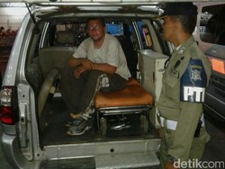 Bule Pengemis Kaki Gajah Dikarantina di Tempat Khusus di Pondok Sosial