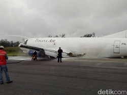 Pesawat Trigana yang Tergelincir di Wamena Buatan Tahun 1986