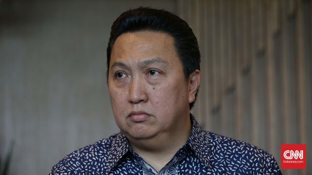 Pengusaha  Garibaldi Thohir usai menyerahkan laporan data aset di Kantor Pelayanan Pajak Wajib Pajak Besar Empat, Jakarta, Rabu, 14 September 2016. CNN Indonesia/Safir Makki