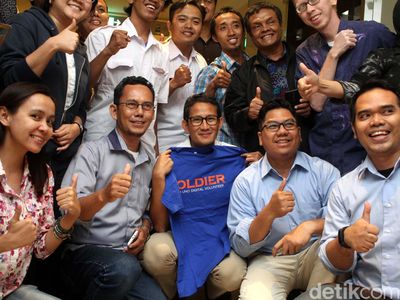 Sandiaga Uno Temui Relawan Soldier