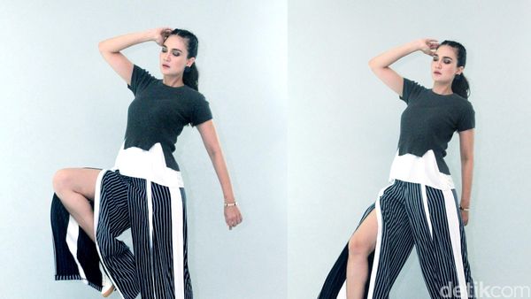 Luna Maya Pamer Kaki Jenjang di Pemotretan Luna Habits