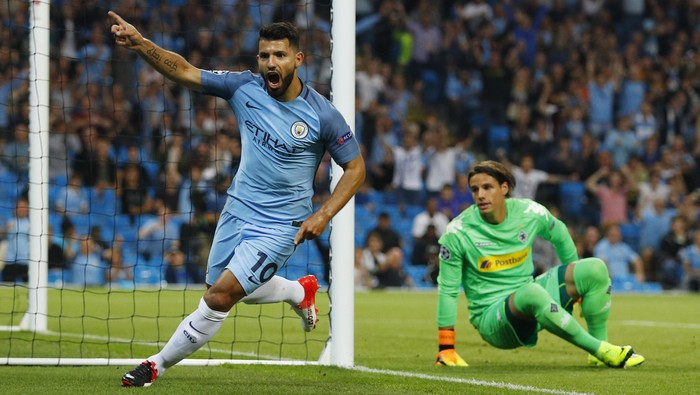 Start Gemilang Aguero: 5 Laga, 2 Hat-trick, 9 Gol