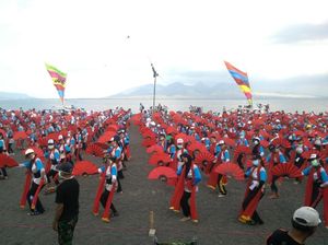 Menengok Gladi Bersih Ribuan Penari Gandrung Sewu Banyuwangi