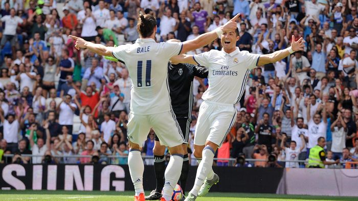 Gareth Bale mengaku tak pernah punya masalah dengan Cristiano Ronaldo (Foto: Denis Doyle/Getty Images)