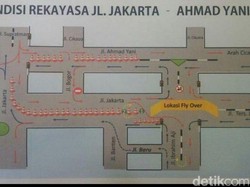 Ini Rekayasa Jalan untuk Urai Macet Pembangunan Flyover Antapani Bandung