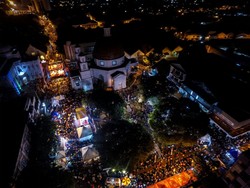Kemenpar Puji Tentoonstelling Night di Kota Lama Semarang