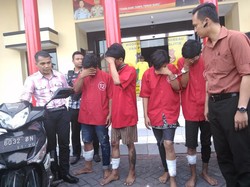 Empat Begal ini Rampas Motor Orang Pacaran, Ditangkap di Suramadu