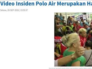 Situs Resmi PON Sebut Video Insiden Polo Air Hasil Editan Situs Resmi PON Sebut Video Insiden Polo Air Hasil Editan