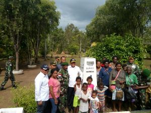 Menhan Tinjau Pos Perbatasan di Merauke, Janjikan Beri Drone dan Ranpur