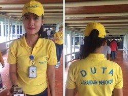 Ini Alasan AP II Kerahkan Wanita Cantik untuk Larangan Merokok Sembarangan