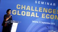 Sri Mulyani Hadiri Seminar Challenges to Global Economy