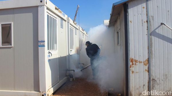 TNI Laksanakan Fogging di Afrika Tengah