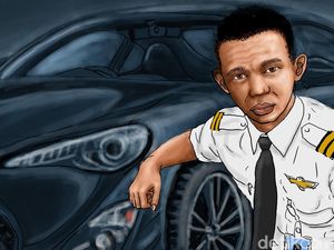 Sedan Melayang, Terbius Pilot Gadungan