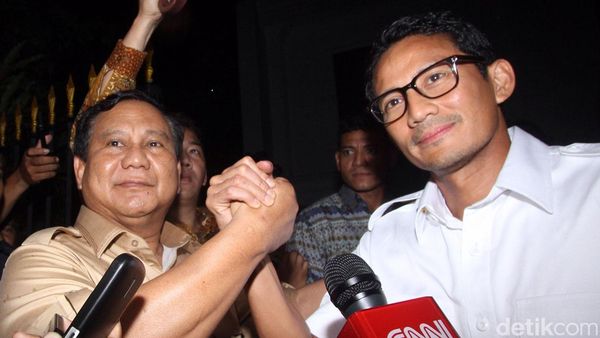 Sandiaga Uno Hadiri Rapat di Rumah Prabowo