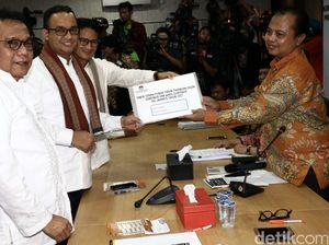 Anies-Sandiaga Daftar Cagub dan Cawagub DKI