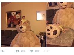 Adakah Bahaya di Balik Bayi dan Boneka Raksasa yang Fotonya Jadi Viral Ini?