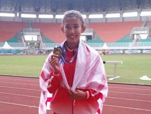 Emilia Pecahkan Rekornas 23 Tahun Sapta Lomba