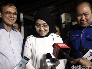 Sylviana Murni Tiba di Kantor PD, Siap Bersama Agus Harimurti Daftar Pilgub DKI