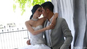 Mesranya Ryana Dea dan Puadin Redi saat Foto Prewedding