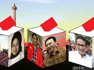 Real Count KPU 93 Persen: Ahok-Djarot 42,86%, Anies-Sandi 40,12%