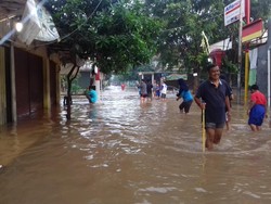 4 Perumahan di Kota Bekasi Terendam Banjir 1 Meter