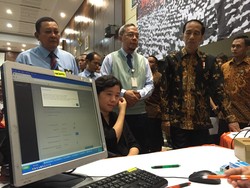 Usai dari Jakbar, Jokowi dan Sri Mulyani Sidak Kantor Pajak Gambir