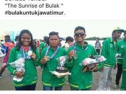 Dua Anak Nelayan Kecamatan Bulak Sumbang Medali Emas PON XIX