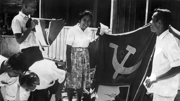 Ajaran komunisme dan Marxisme dilarang di Indonesia berdasarkan TAP MPRS No. XXV Tahun 1966 (AFP PHOTO)