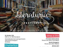 Literaturia, Festival Literasi Pertama di Surabaya Digelar Akhir Pekan Ini