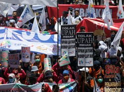 Buruh Tolak Upah Minimum Provinsi Jatim Tahun 2017