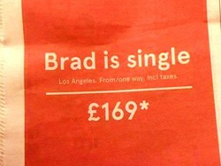 Brad Pitt Single, Maskapai Norwegia Tawarkan Tiket Murah ke AS