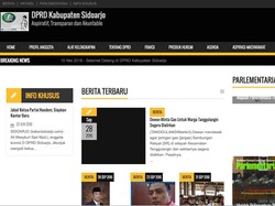 Di Jakarta Heboh Videotron Bokep, di Sidoarjo Website DPRD Tampilkan Film Porno