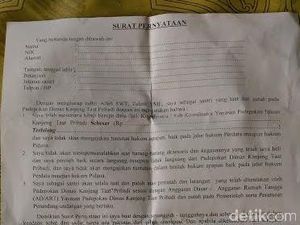 Beredar Surat Pernyataan Penerimaan Hibah Untuk Pengikut Dimas Kanjeng