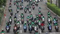 Dari Jalan Asia Afrika, Massa Go-Jek Menuju Kemang